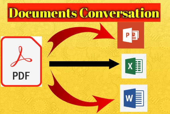 Convert PDF file into word . excel , PowerPoint 