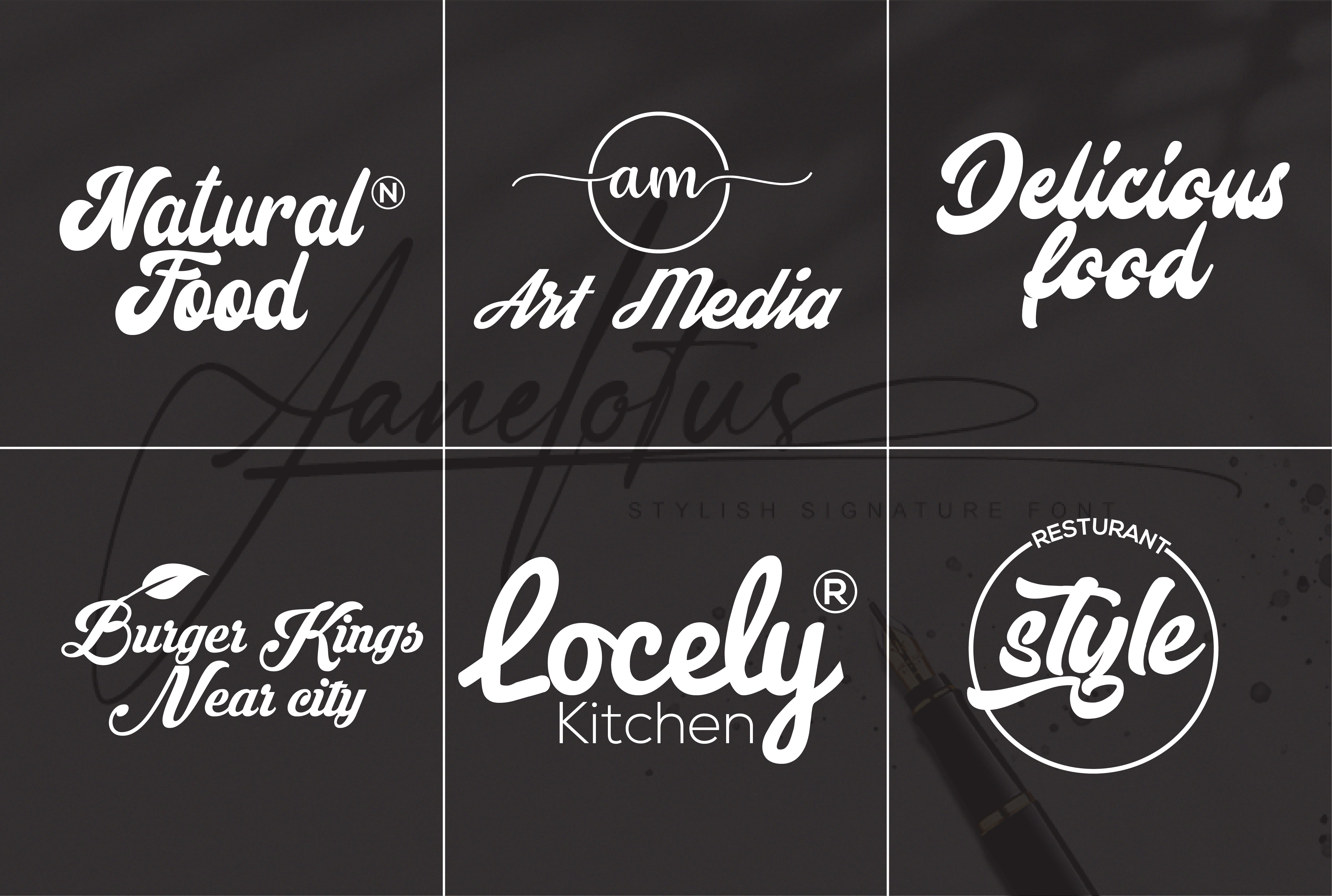 I will design signature, handwritten, Scripted, branding logo