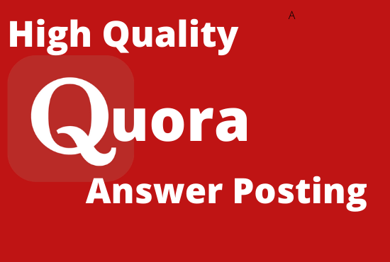I will promote 10 Unique High Quality Quora Answer Wi...