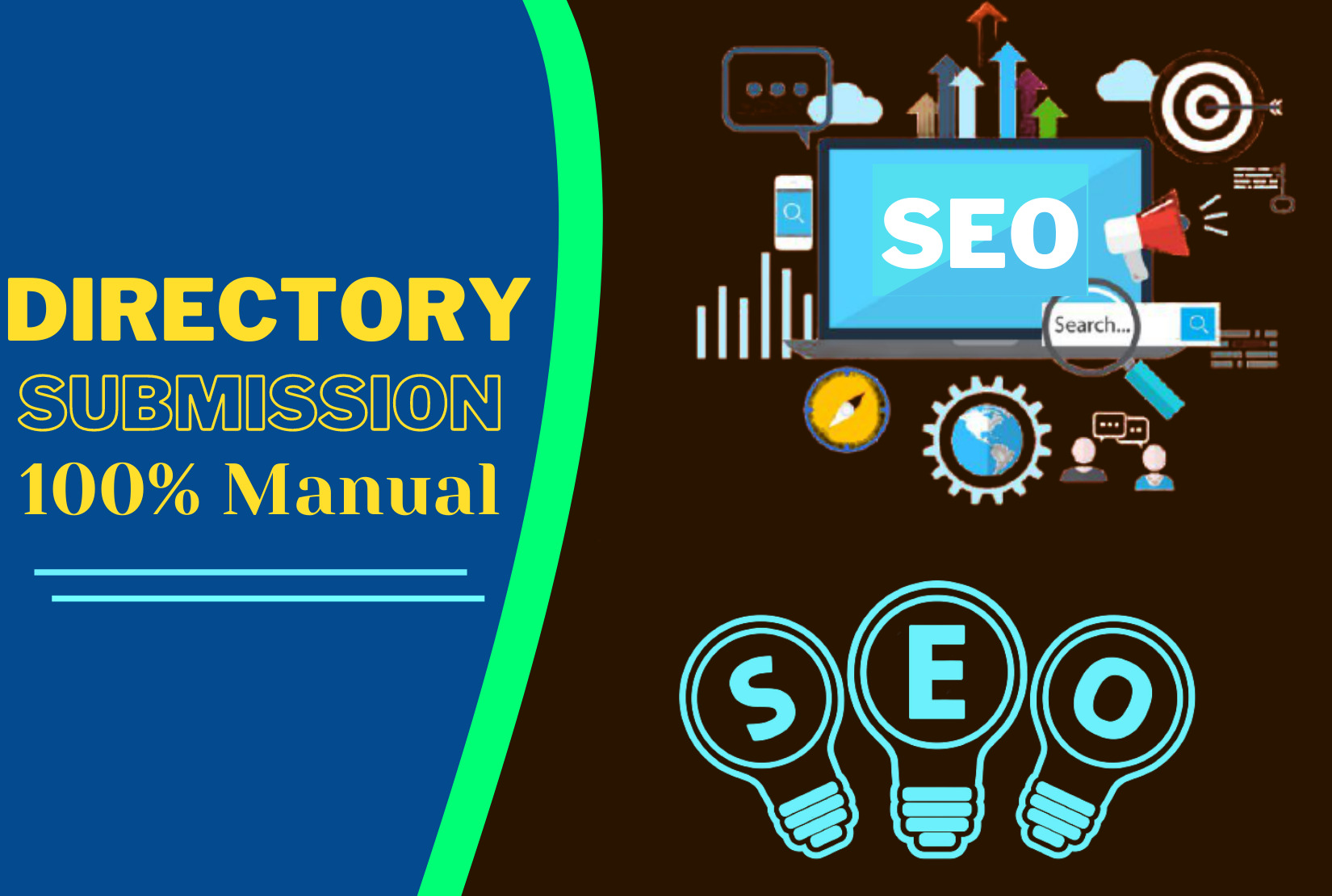 I will create manual 100 directory submission SEO backlinks