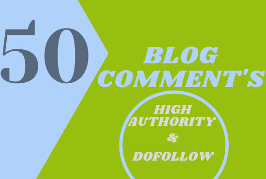 I will create manually 50 High authority Blog comments 