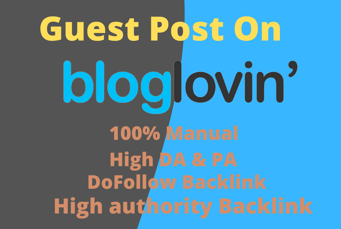 I will build manually quality-full guest post on bloglovin