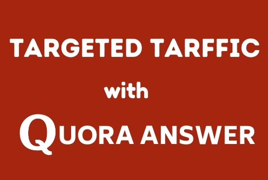 I will Promote website with 5 HQ Quora answer By Different Account