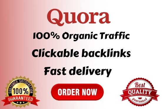 I Will Provide 10 Unique Quora answer with Website Keyword & Clickable Backlinks