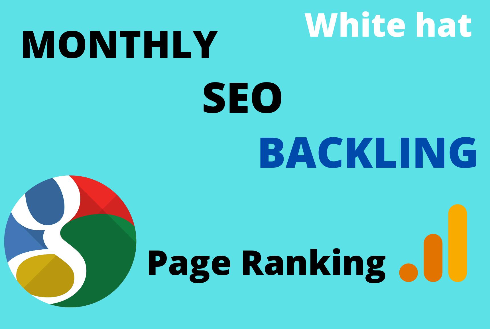  I will monthly local SEO backlinks service toward 1st page google 