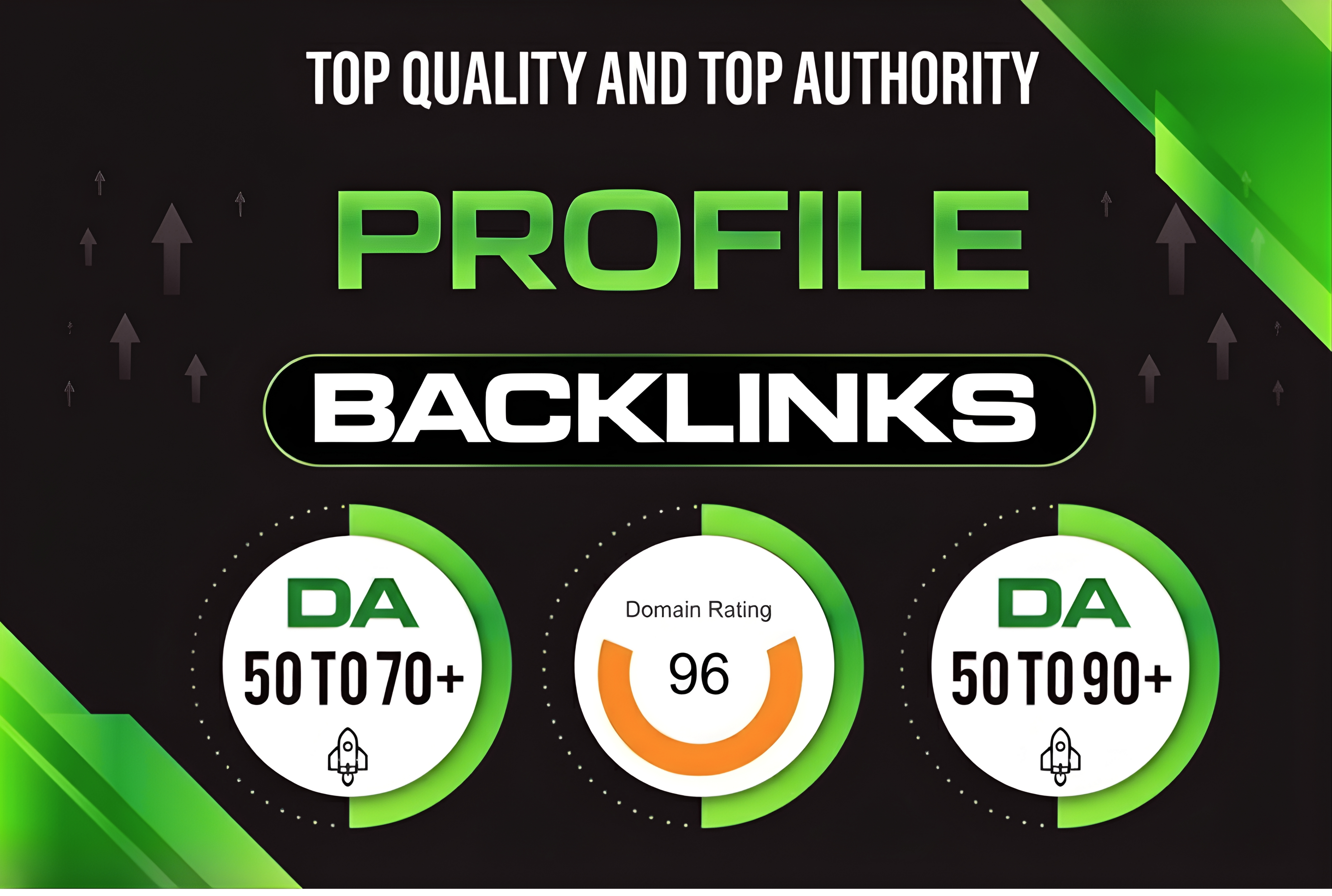 I will do 150 high da profile backlinks manually