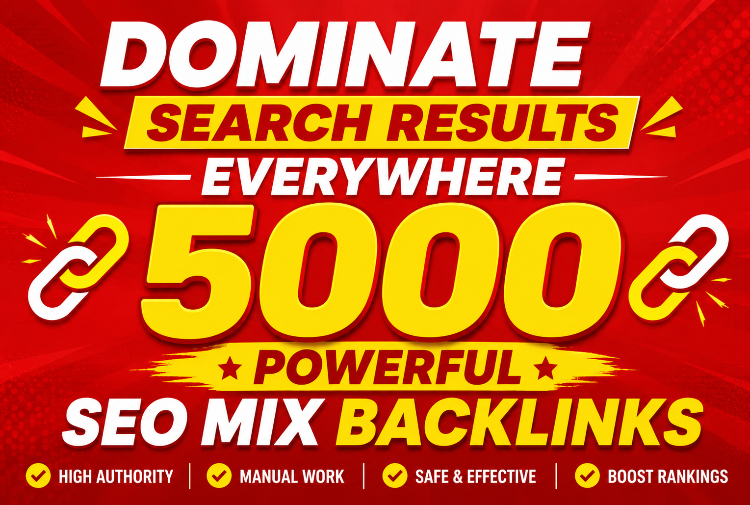 Dominate Search Results Everywhere with 5000 Powerful SEO Mix Backlinks