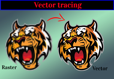 I will convert raster to vector, vectorize, redraw your logo 