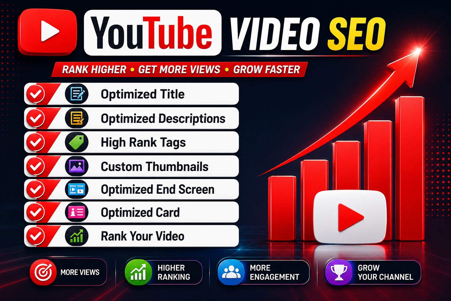 I will design the best eye catching YT Thumbnails and YT Manager