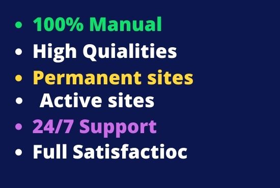 i will do 160 High Authority Directory Sumissions