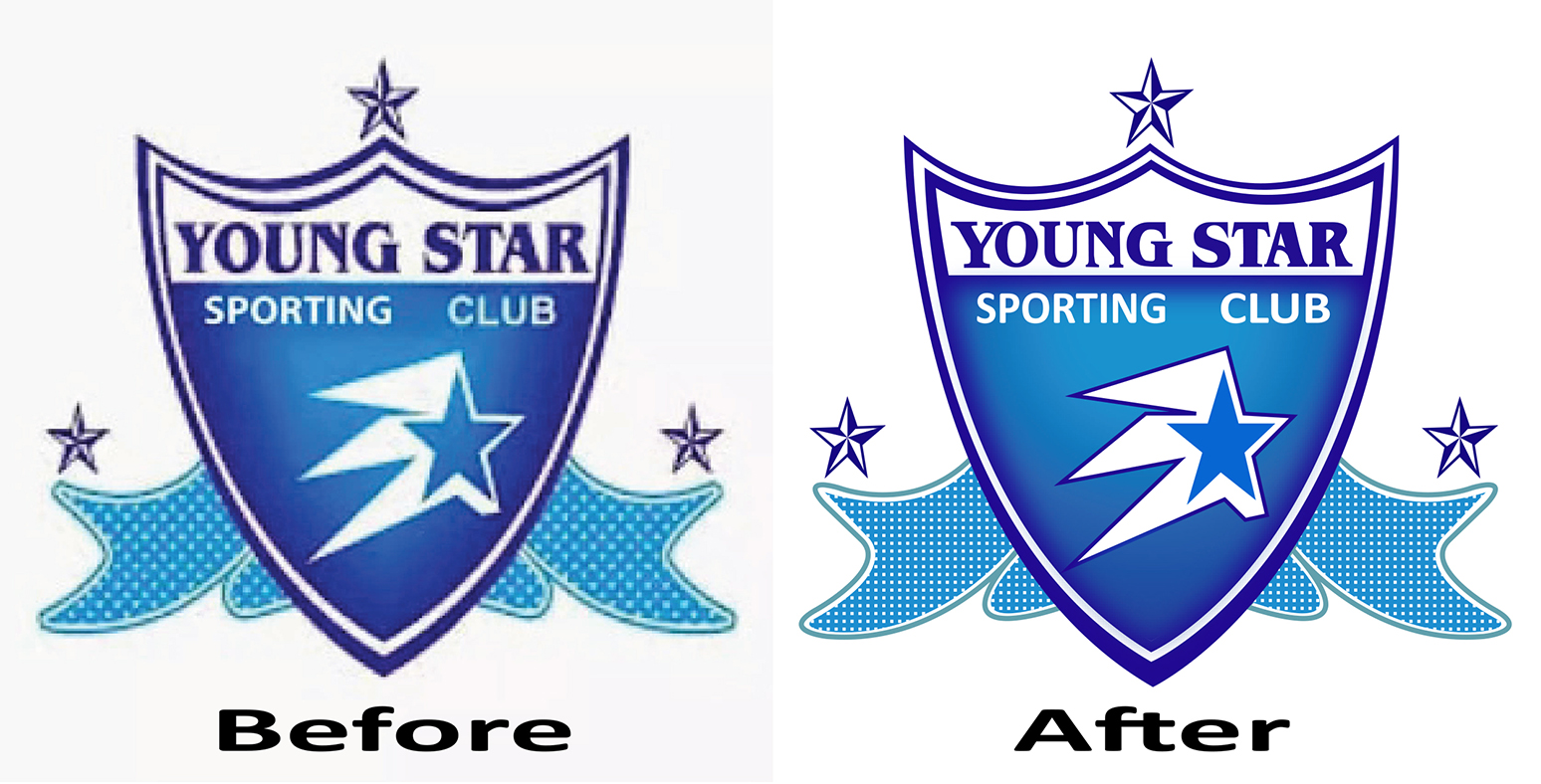 I will do redrawing logo in Adobe photoshop & adobe illustrator platform.