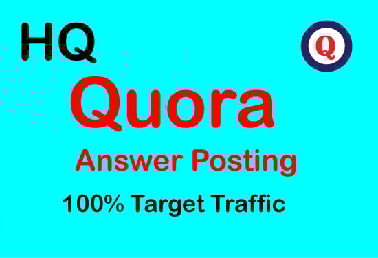 Guaranteed Promote your website 5 high quality Quora answer backlinks
