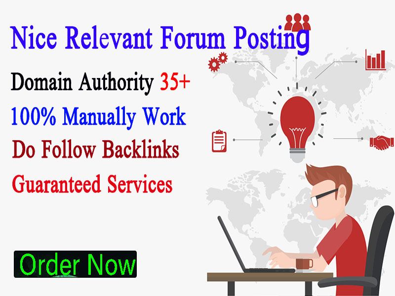 20 HQ Forum Posting Backlings On High DA Site