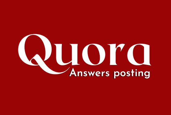 Promote your website 10 high quality Quora answer with your keyword & URL