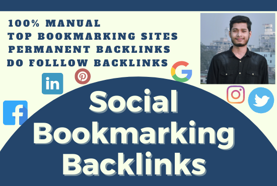 I will create 100 best quality social bookmarking SEO backlinks on social sites.