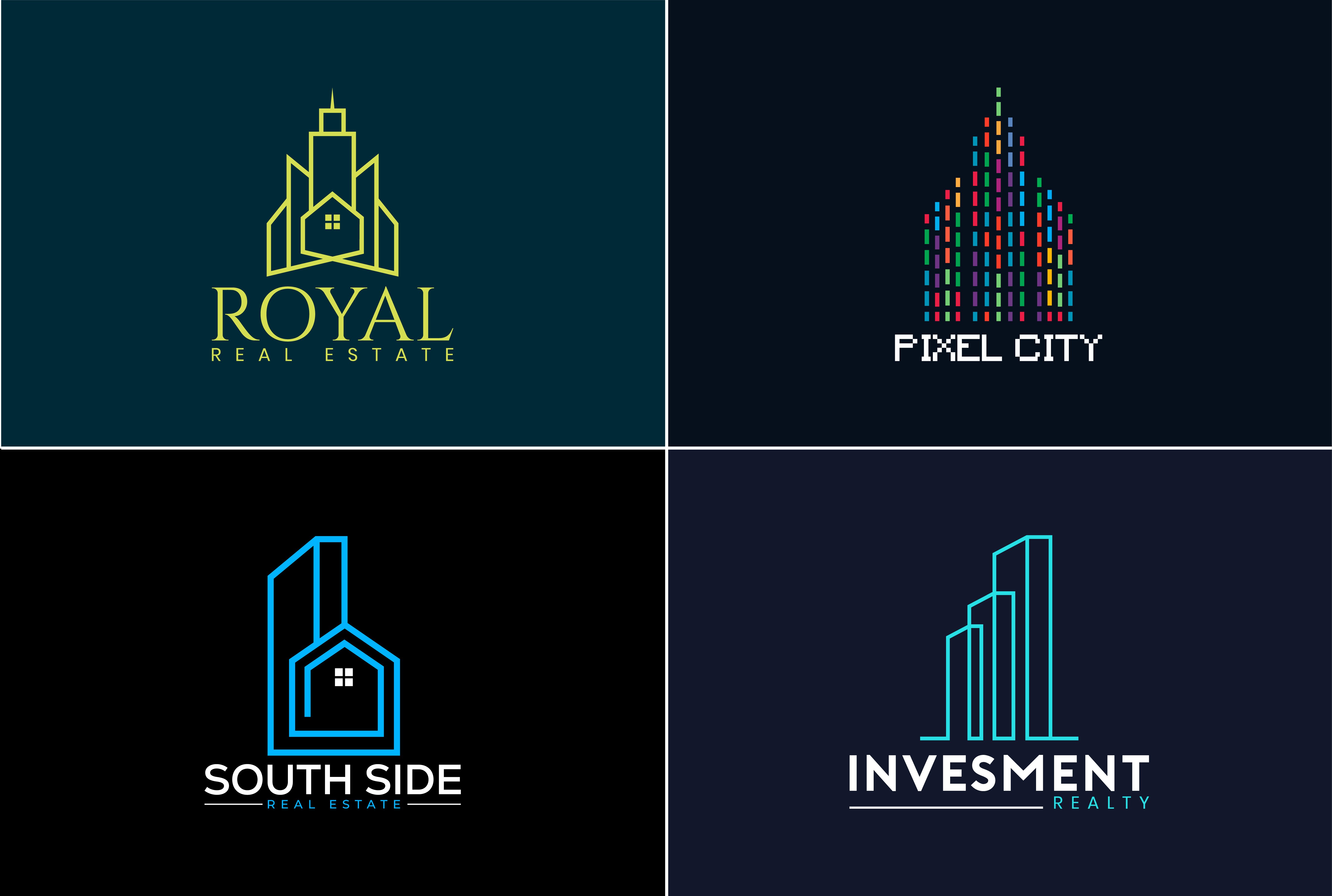 I will design minimalist realtor real estate property professional Business logo in 24hours