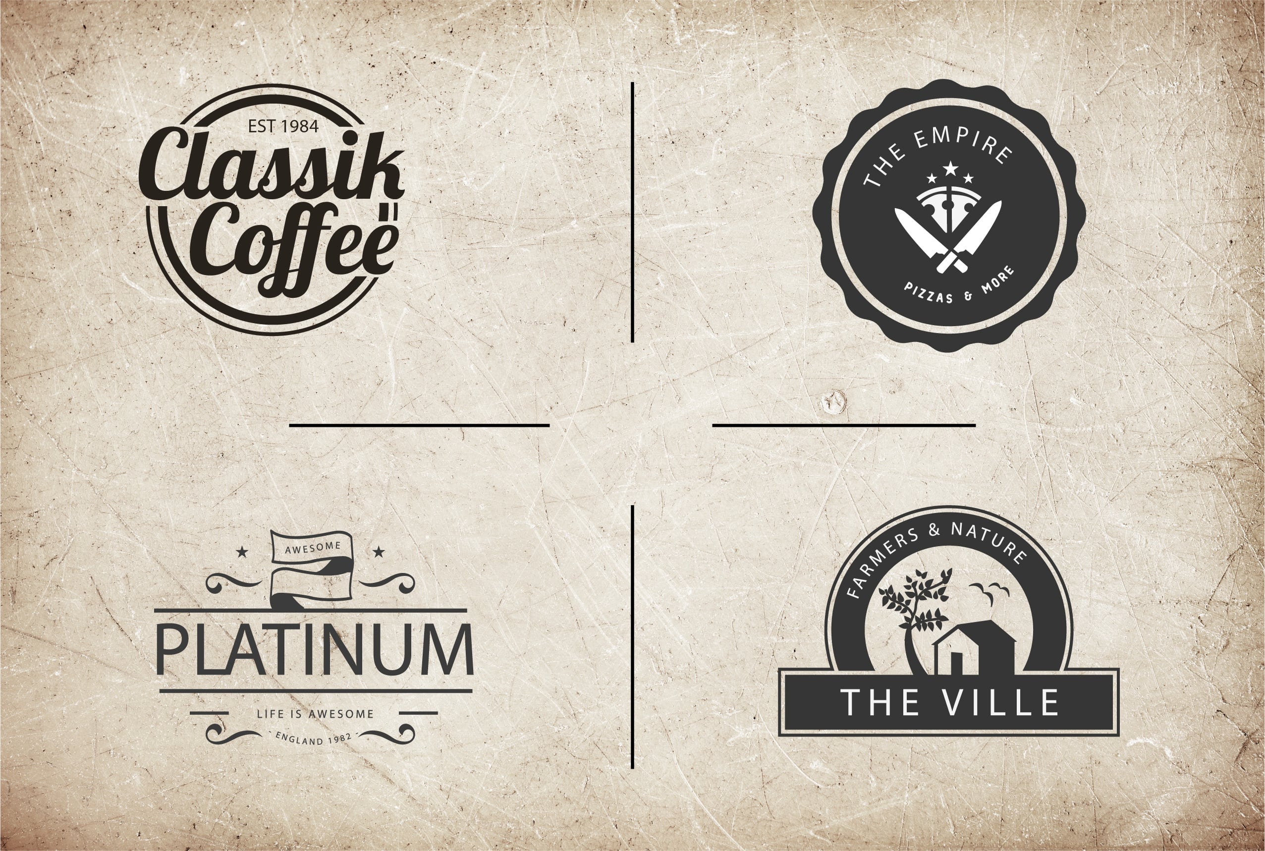 I will design vintage retro badge logo