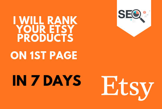 rank 2 Etsy products on first 1st page in 7 days