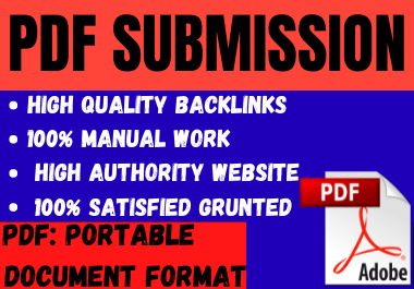 I will create 60 PDF submission manually High authori...