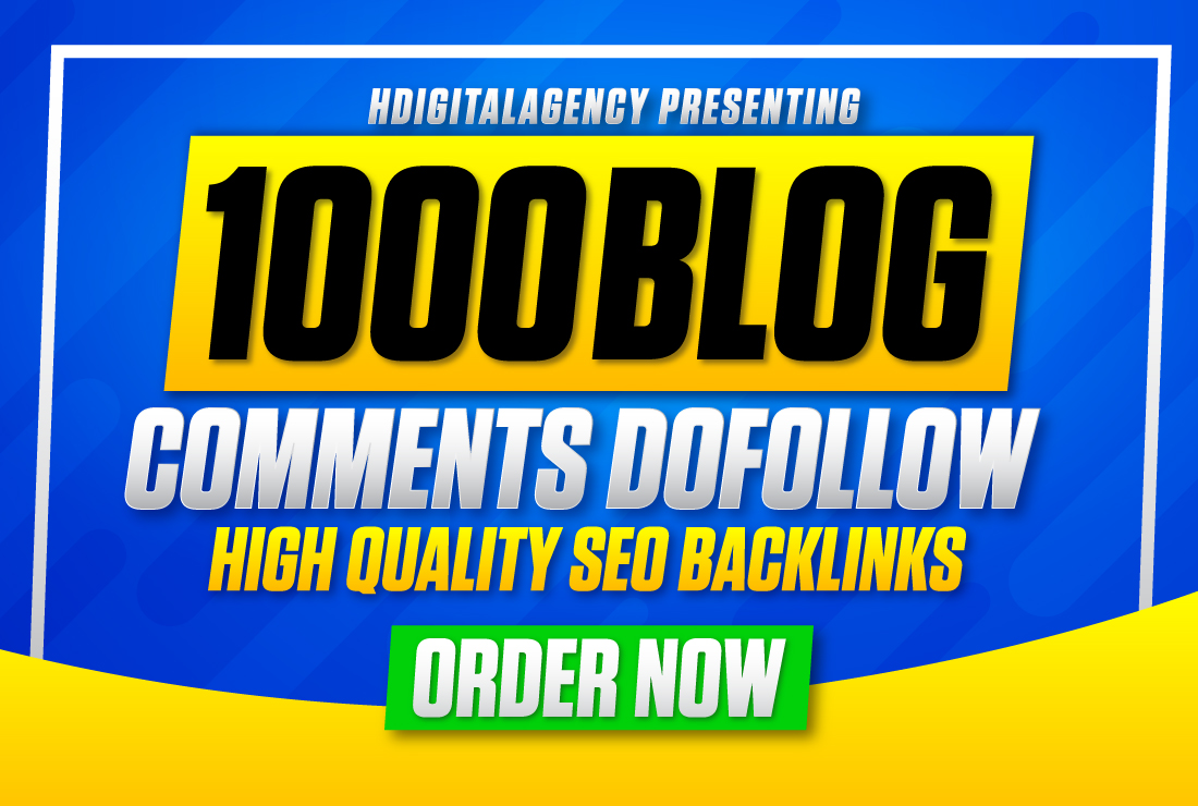 I Will Create Manual 1000 Dofollow High Authority Blog commnets SEO Backlinks