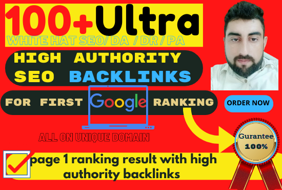 100 DA SEO backlinks white hat manual link building f...