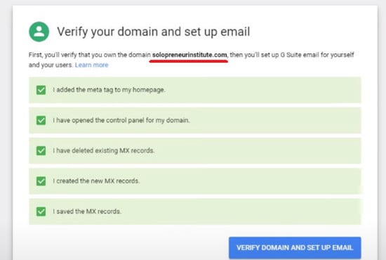 I will setup your business email with gsuite, zoho mail or office 365