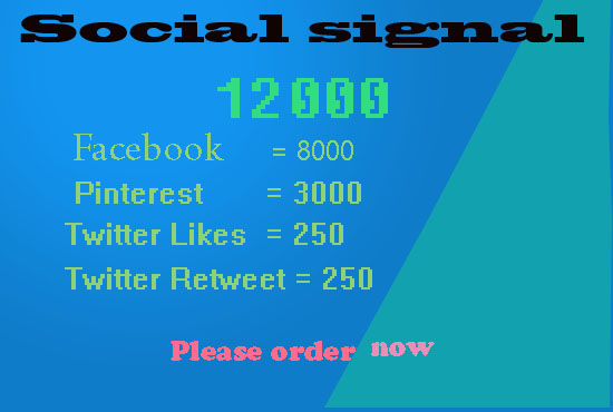 provide 12000 high quality manually SEO social signal...