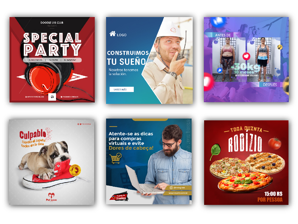 I will attractive social media post design