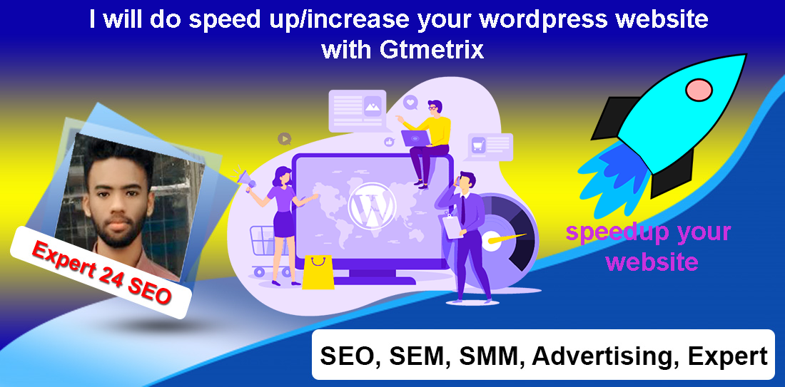 I will do speed up/increase your wordpress website with Gtmetrix