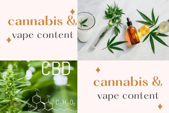 I will write quality cbd, cannabis, marijuana and hemp articles or blogs