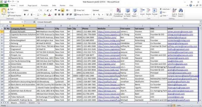 I will do data entry copy paste and web research