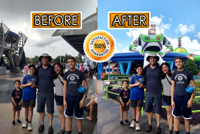 I will do photoshop, remove background, face swap or resize any photo