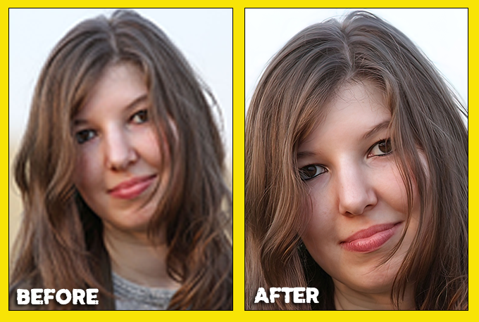 I will make low resolution photo to high (3 images)