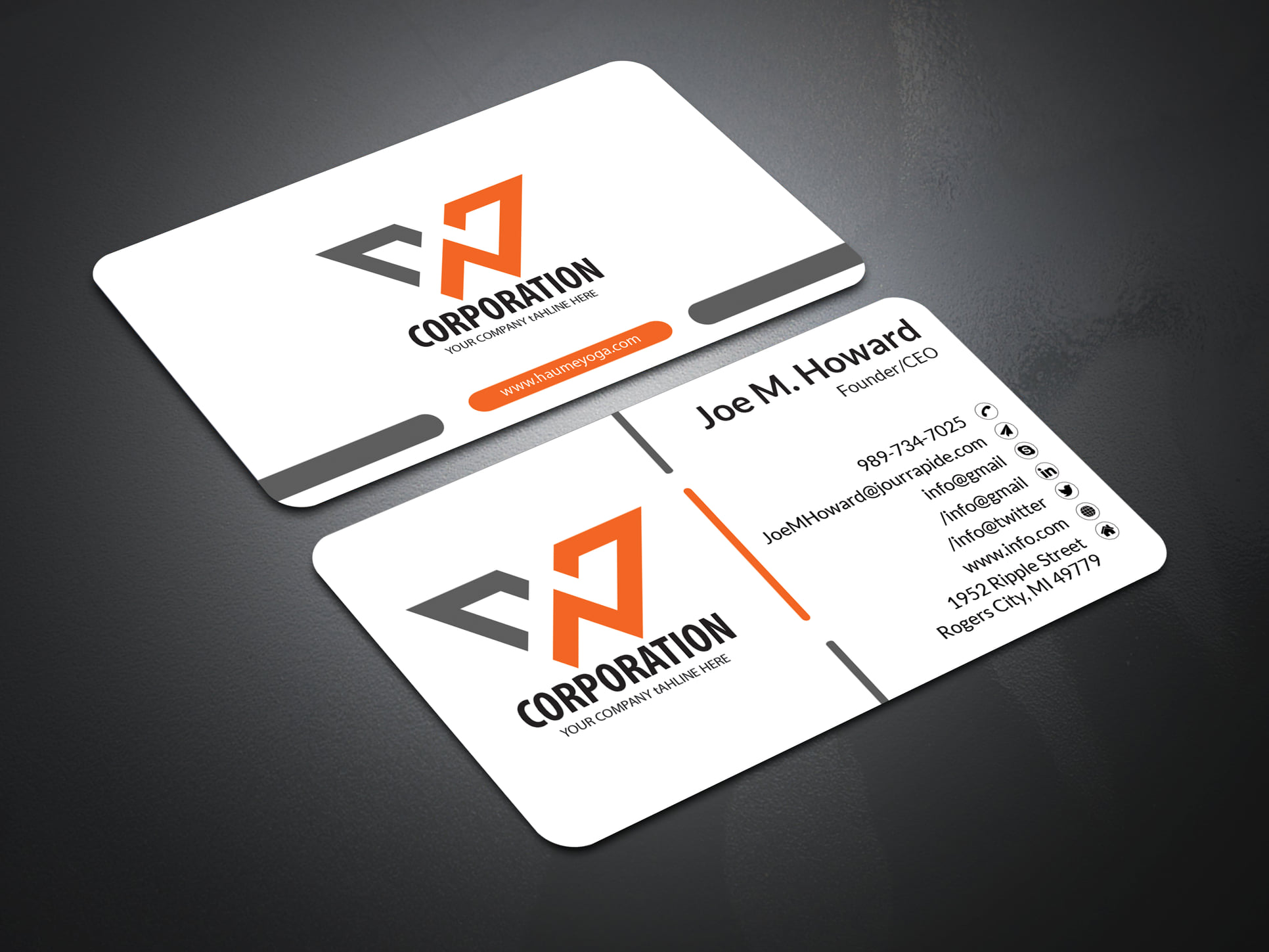I Will Create a Business Card Two Side 