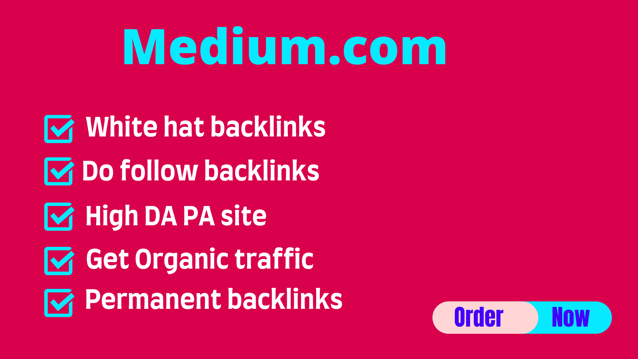 I will create website backlinks on Medium.com