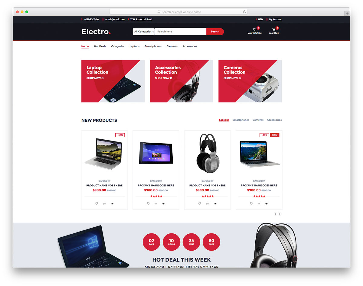 Very Good and simple E-COMMERCE web Template for your need