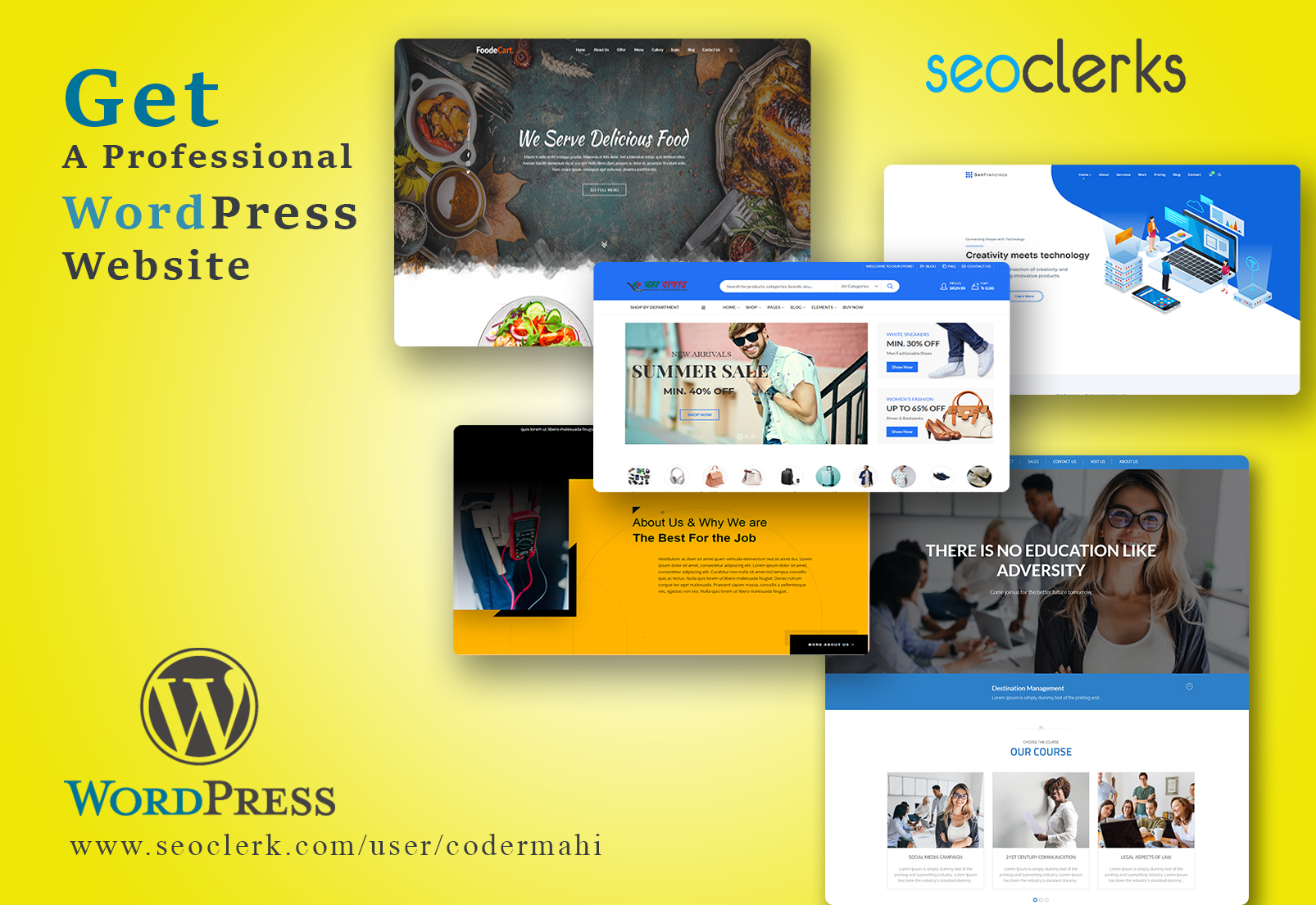 I will install wordpress theme setup demo and do customization