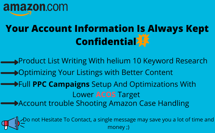 I will be your expert amazon virtual assistant 