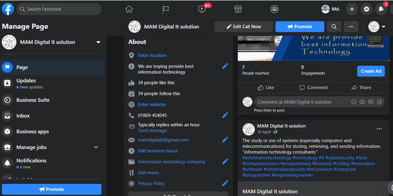 Facebook fun / Business page creation and Consultant