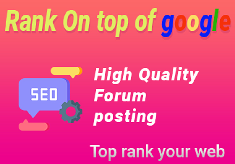 i will create high-authority forum posting backlinks