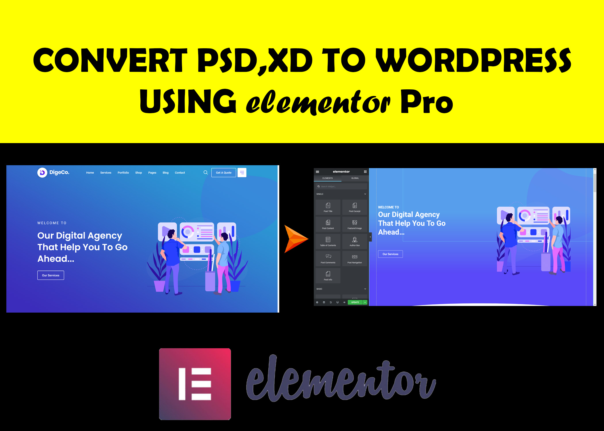 I will create or redesign wordpress website or landing page using elementor