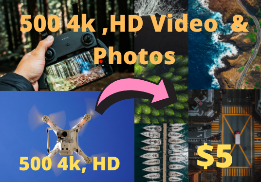 i will give you 500 drone footage video full HD,4K resolution 