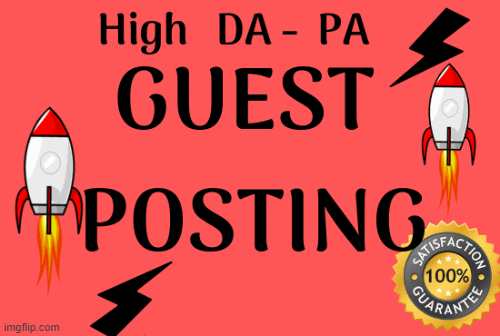 I will do high da guest post on da60+ website with dofollow backlink