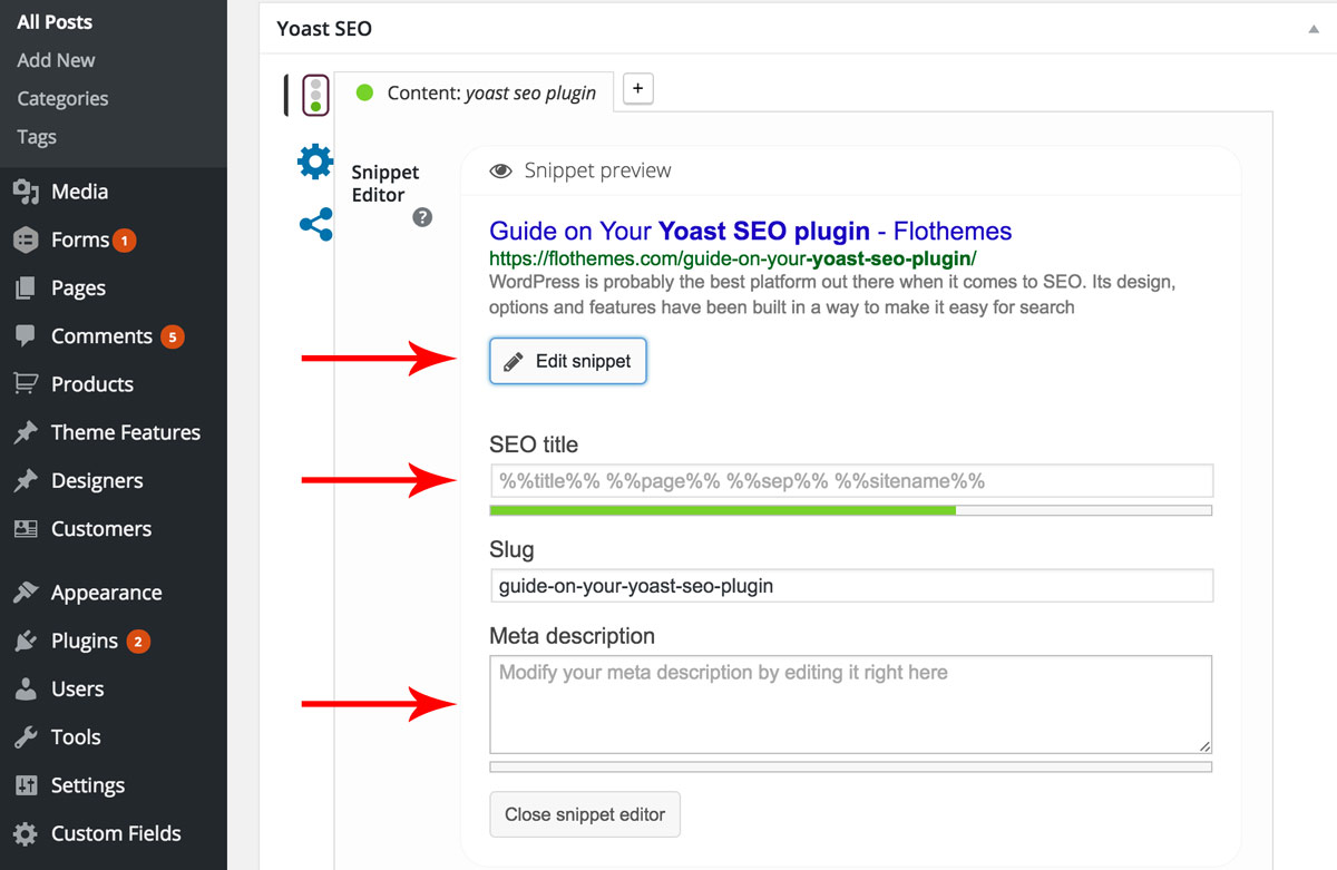 WordPress Yoast On Page SEO Optimization