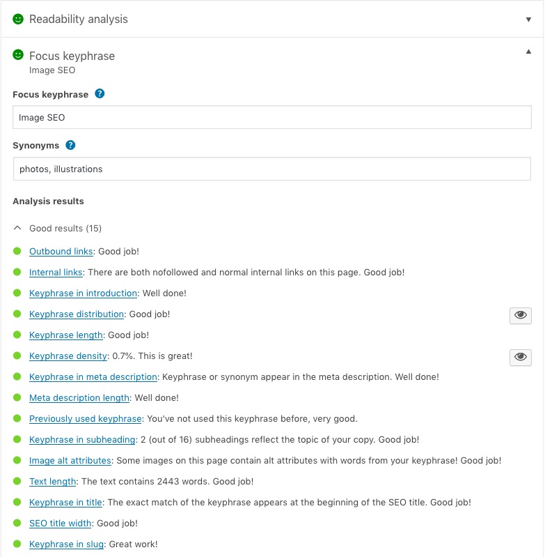 WordPress Yoast On Page SEO Optimization