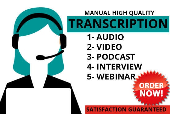 I will transcribe your audio and video transcripts