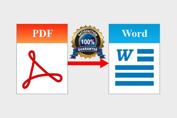 I will convert word to pdf, pdf to excel