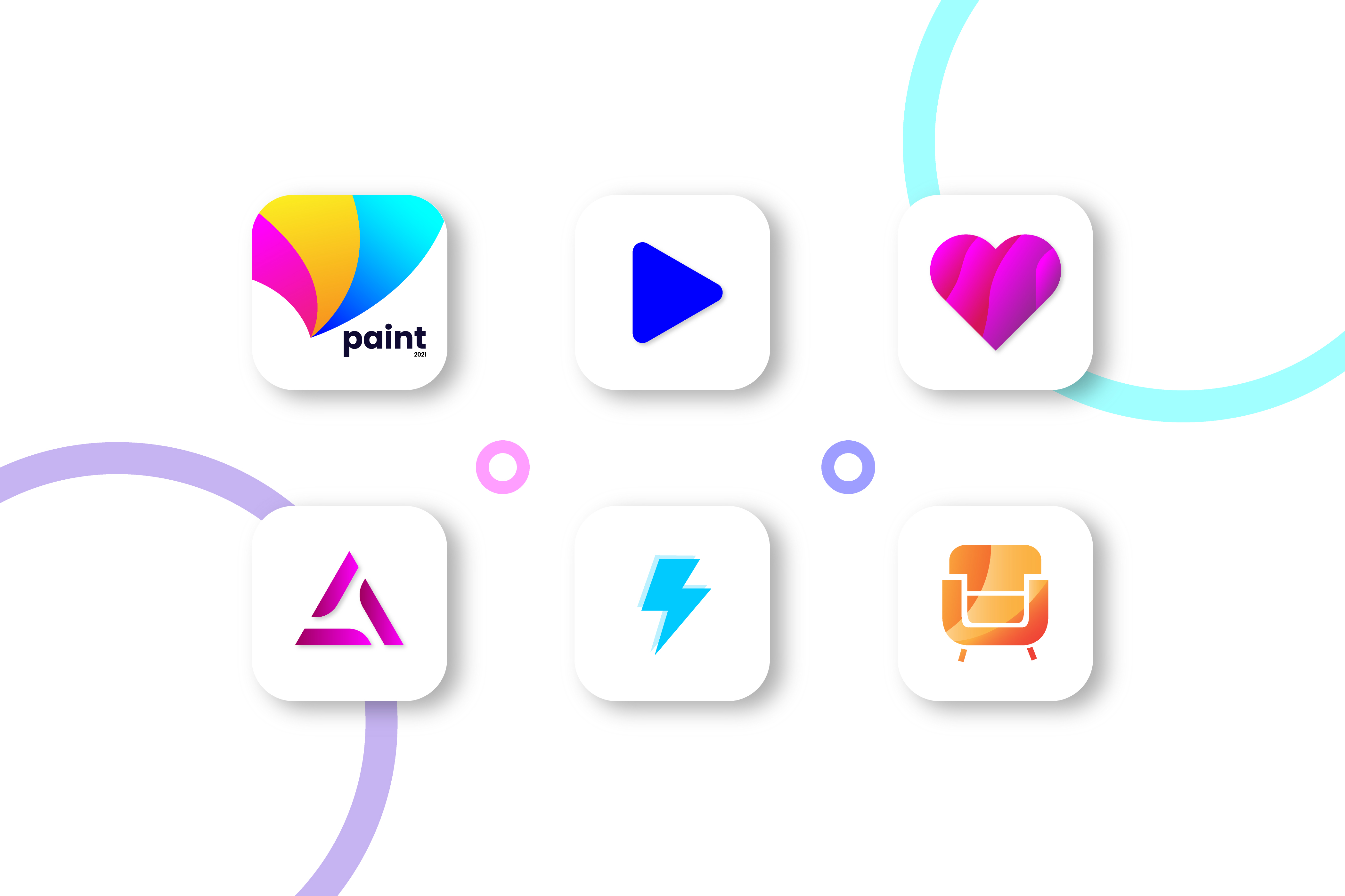 I will do modern startup app icon and tech logo