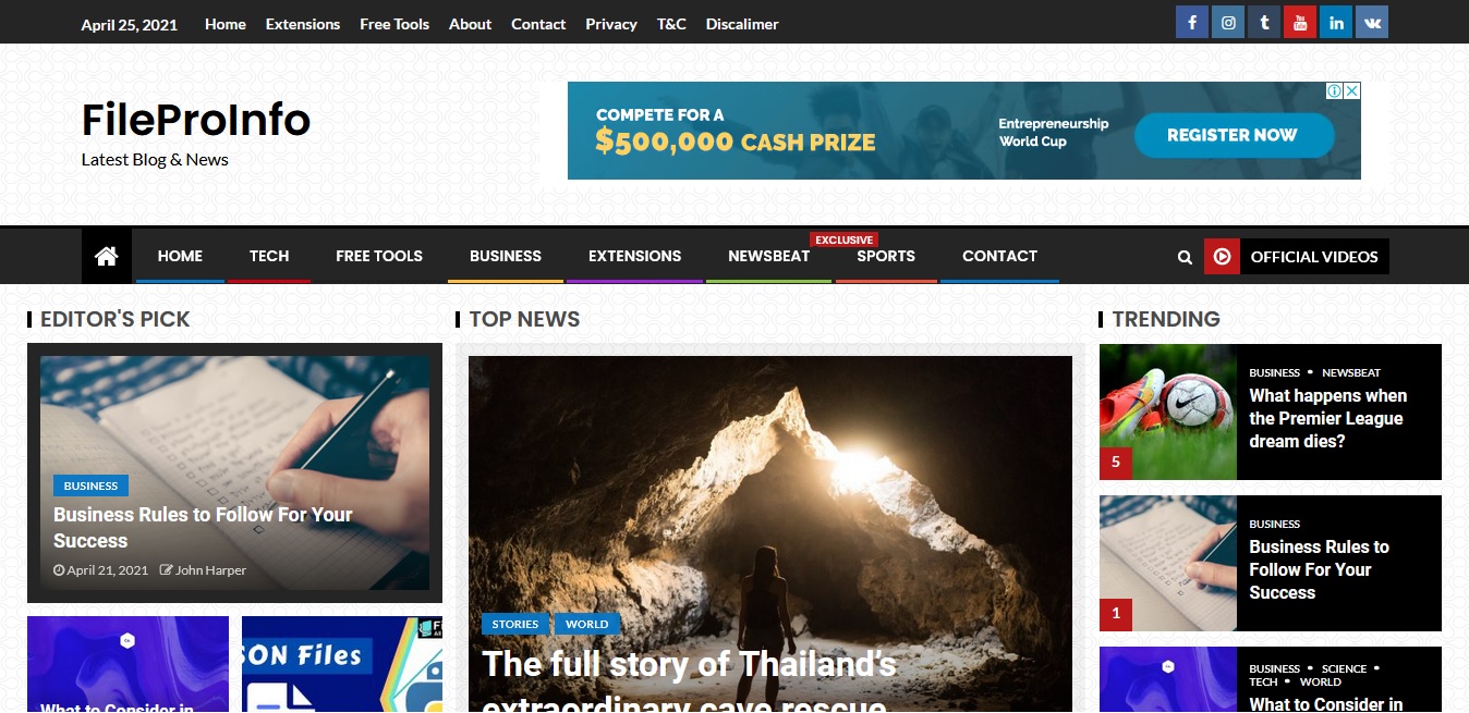 Guest Blog Post at FileProInfo.com DA-55 DR-40 Traffic 35k+/m