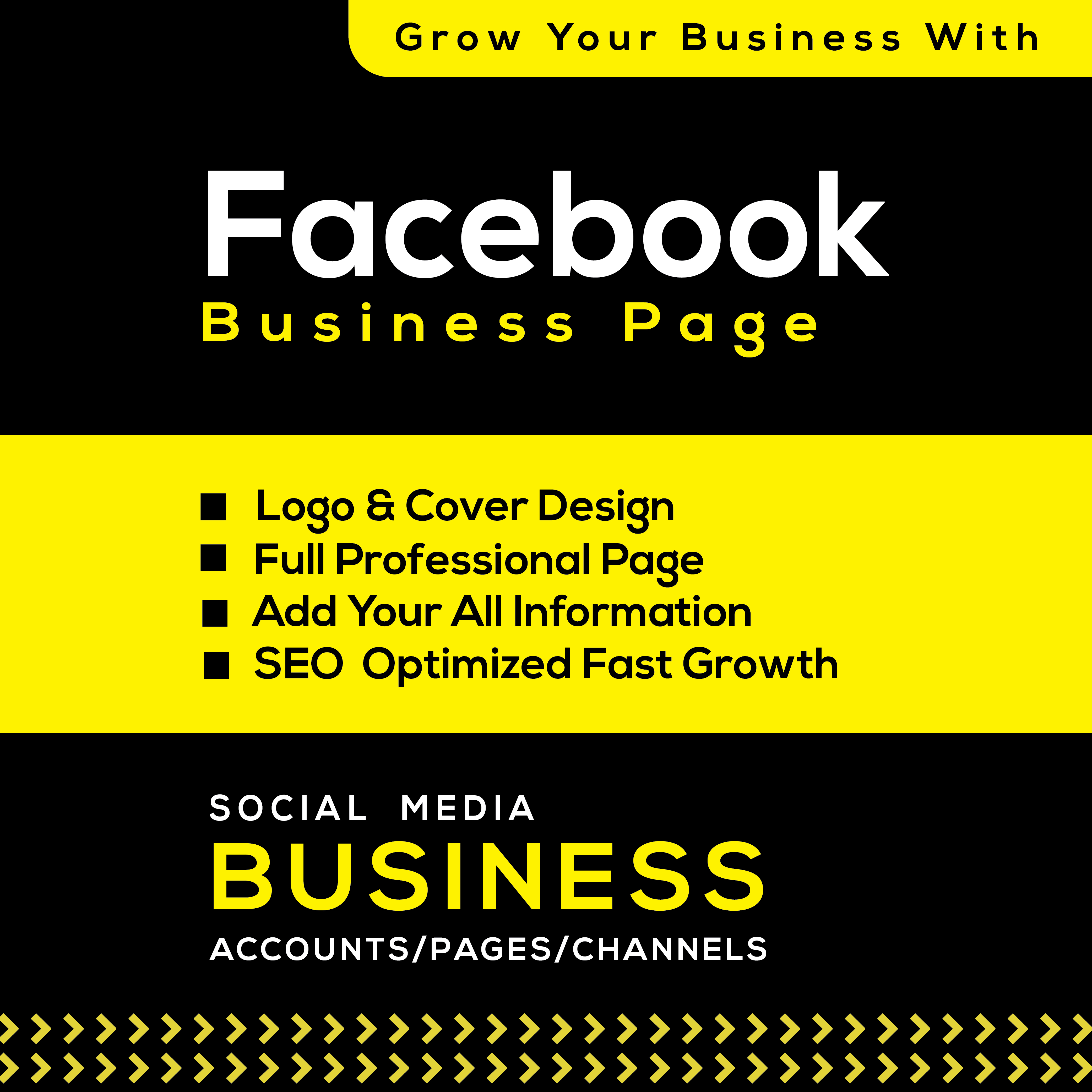 Create, optimize, design facebook and instagram business page and banner